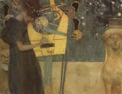 Gustav Klimt Music I (mk20) Germany oil painting art